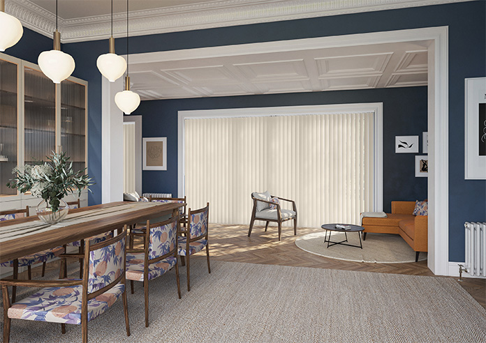 Toulouse (Blackout), Textured Brown - Vertical Blind - Image 7